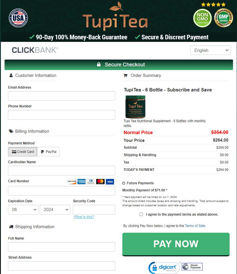Tupi Tea-Secure-Checkout